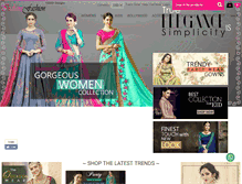 Tablet Screenshot of indiansfashion.com